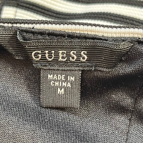 Guess Womens Black White Stripe Halter Top Size M - Picture 5 of 11